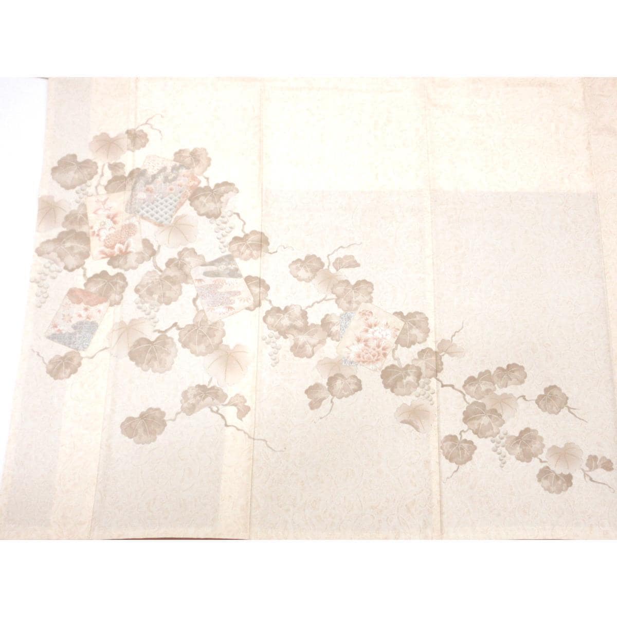 【未使用品】訪問着　染紬　友禅金彩加工