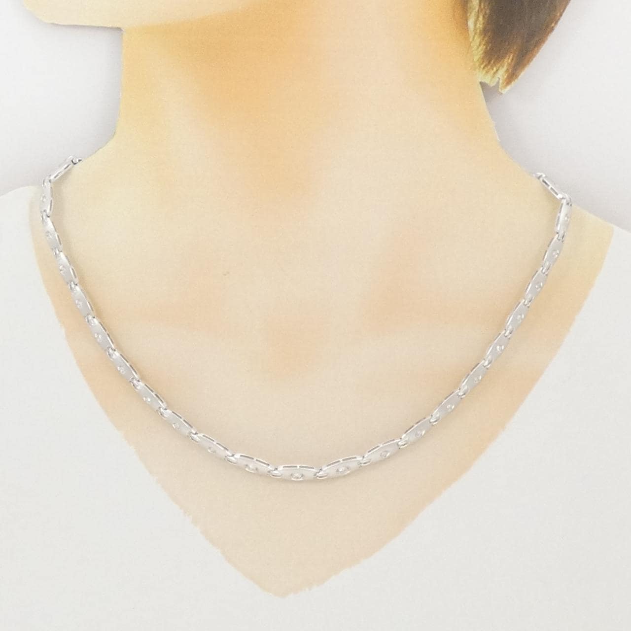 K18WG ダイヤモンド ネックレス 0.70CT