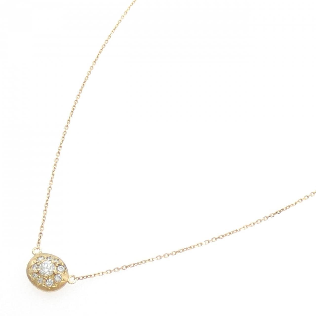 K18YG ダイヤモンド ネックレス 0.096CT