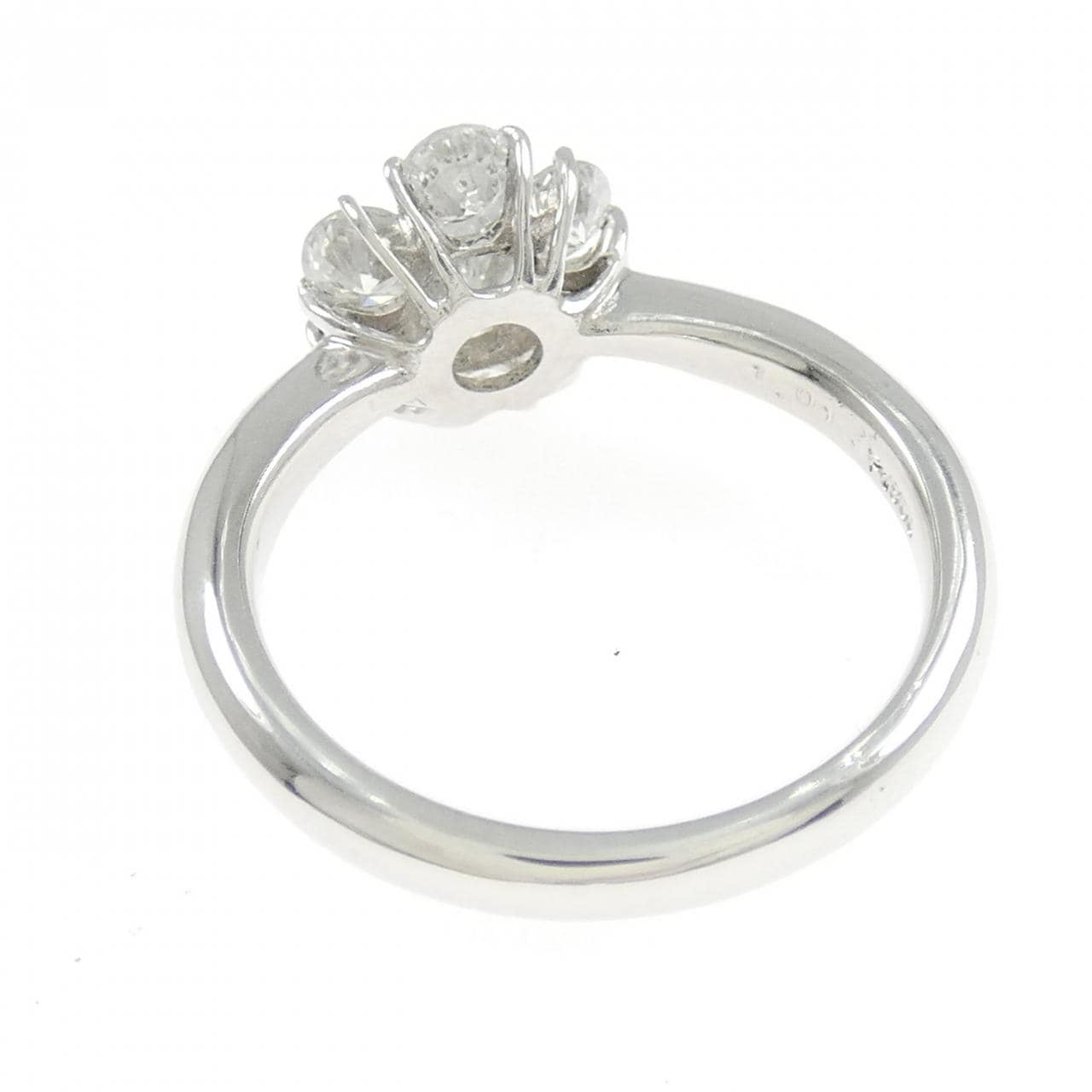 PT900 フラワー ダイヤモンド リング 1.01CT