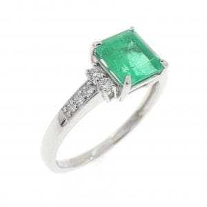 PT950 エメラルド リング 1.00CT