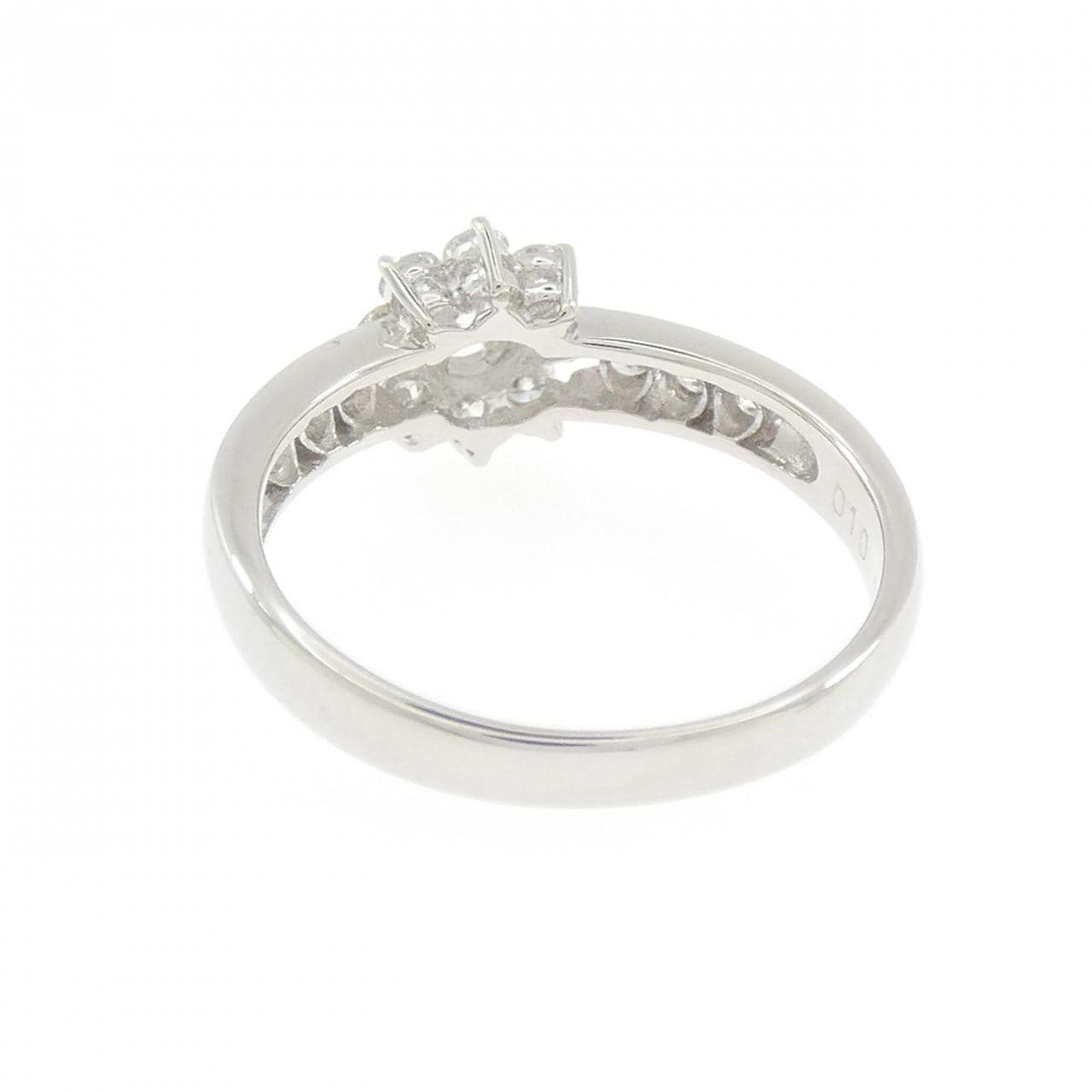 PT900 フラワー ダイヤモンド リング 0.10CT