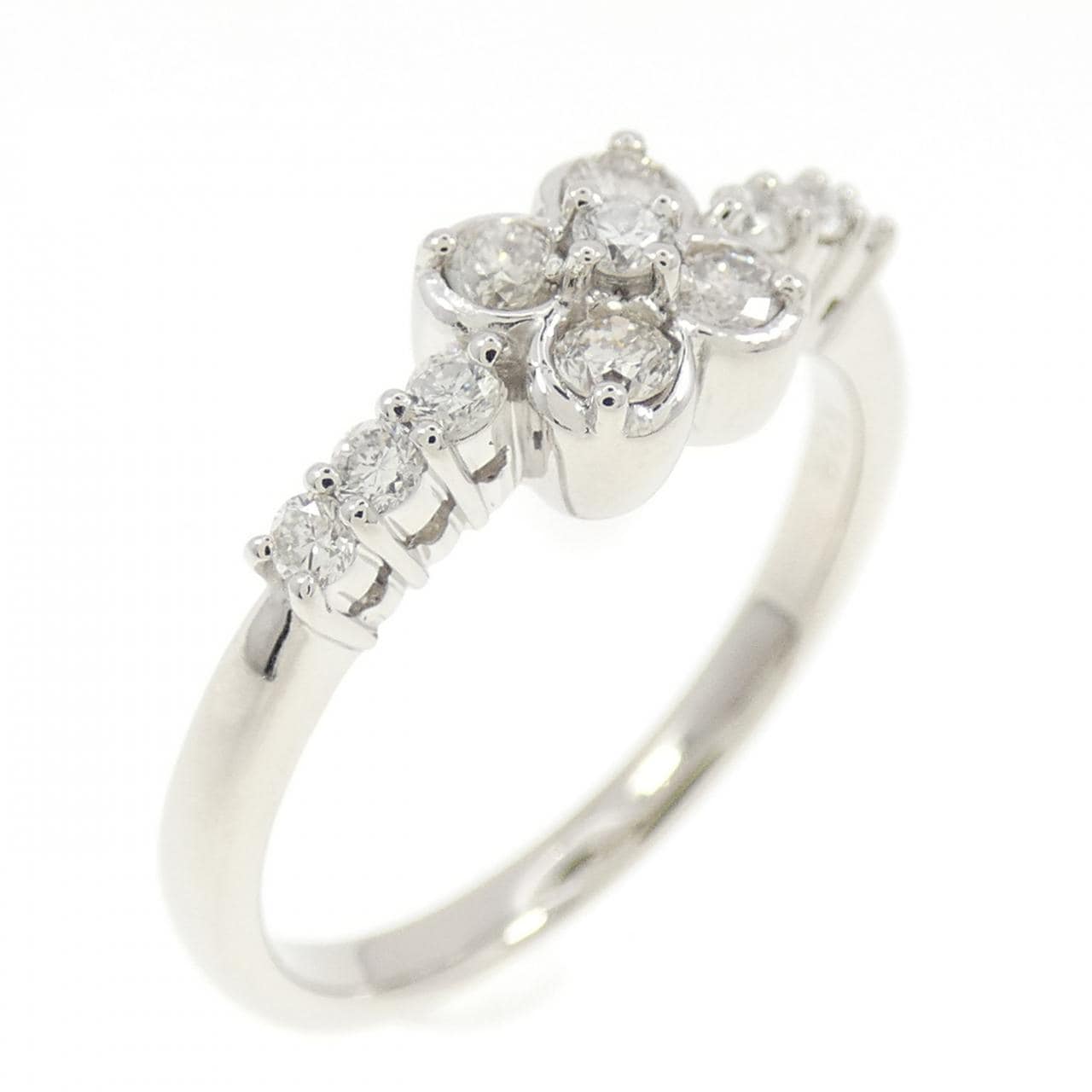 PT フラワー ダイヤモンド リング 0.28CT