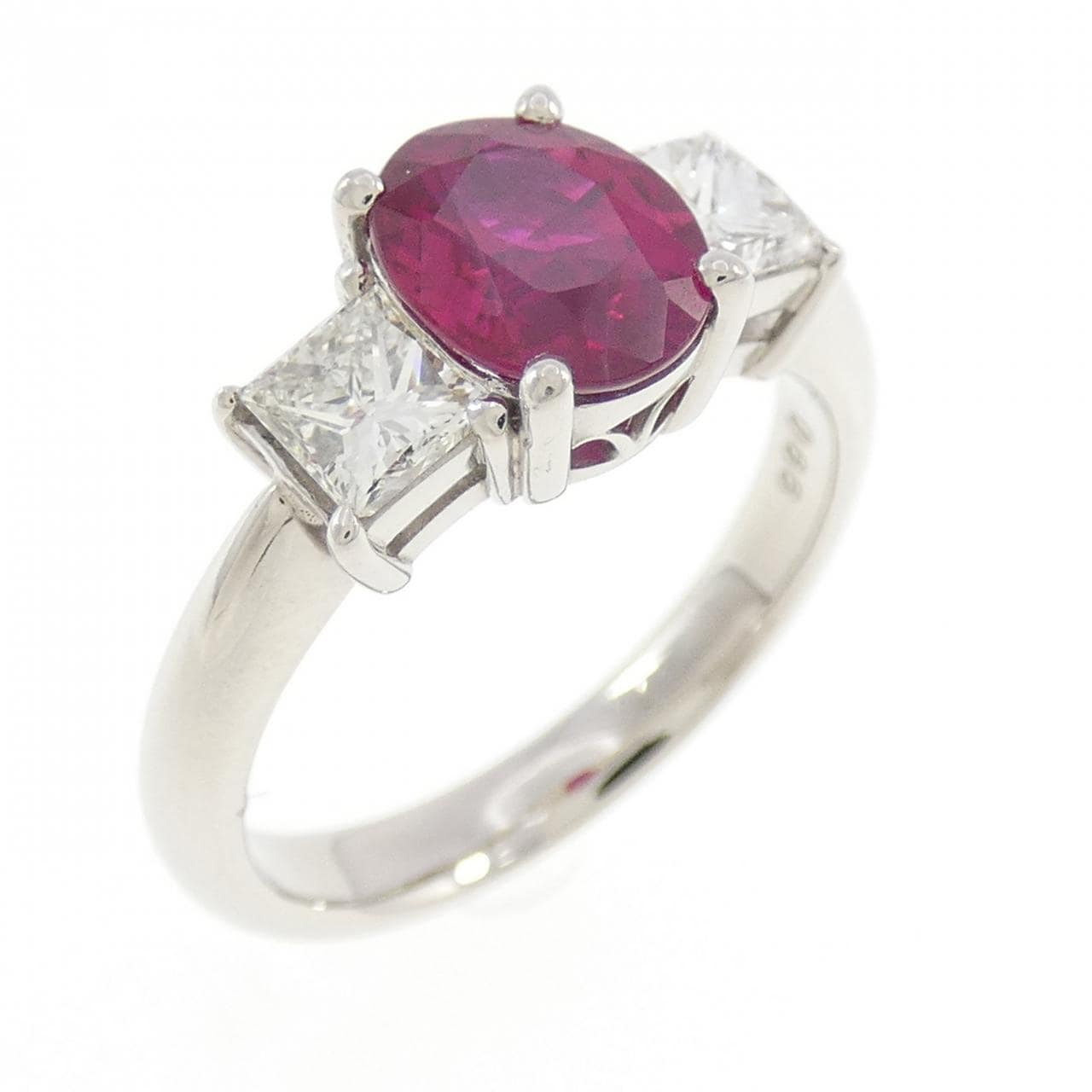 PT900 ルビー リング 1.31CT ビルマ産