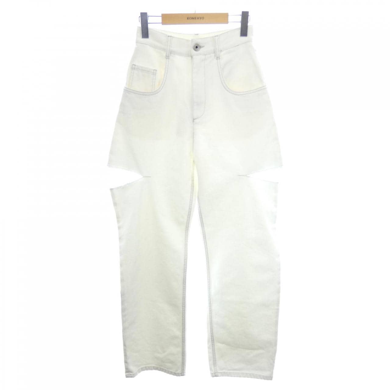 Maison Maison Margiela denim jeans with slash detail (S51LA0106)