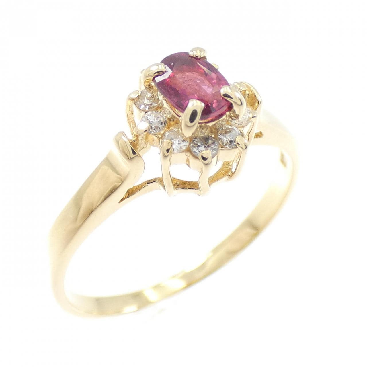 K18YG ルビー リング