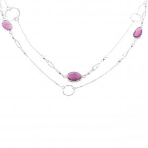 K18WG トルマリン ネックレス 7.50CT