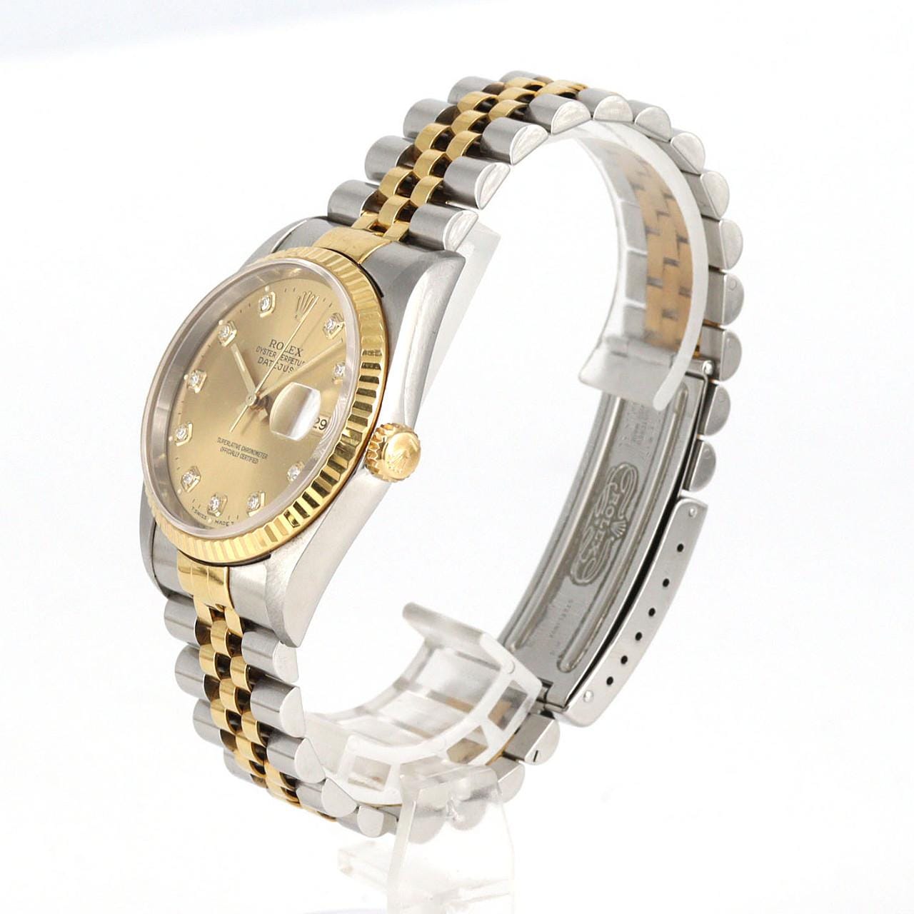 【ノーメンテナンス還元価格】ロレックス デイトジャスト 16233G SSxYG 自動巻 W番
