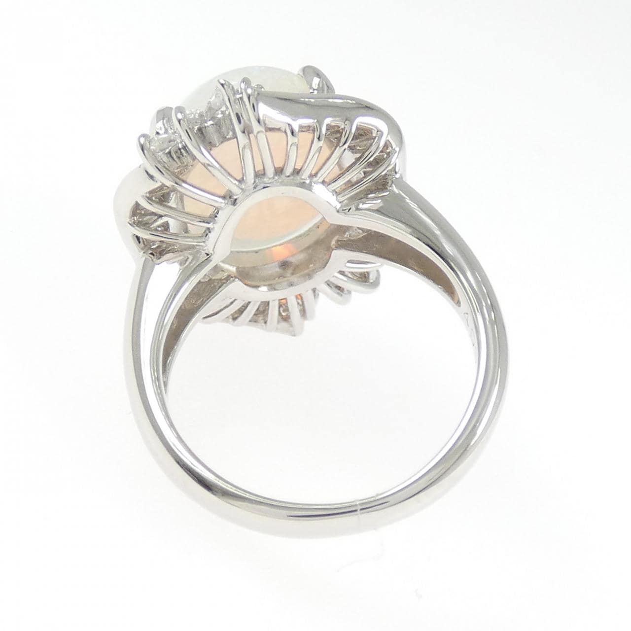 PT900 オパール リング 4.09CT