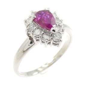 PT900 ルビー リング 0.53CT