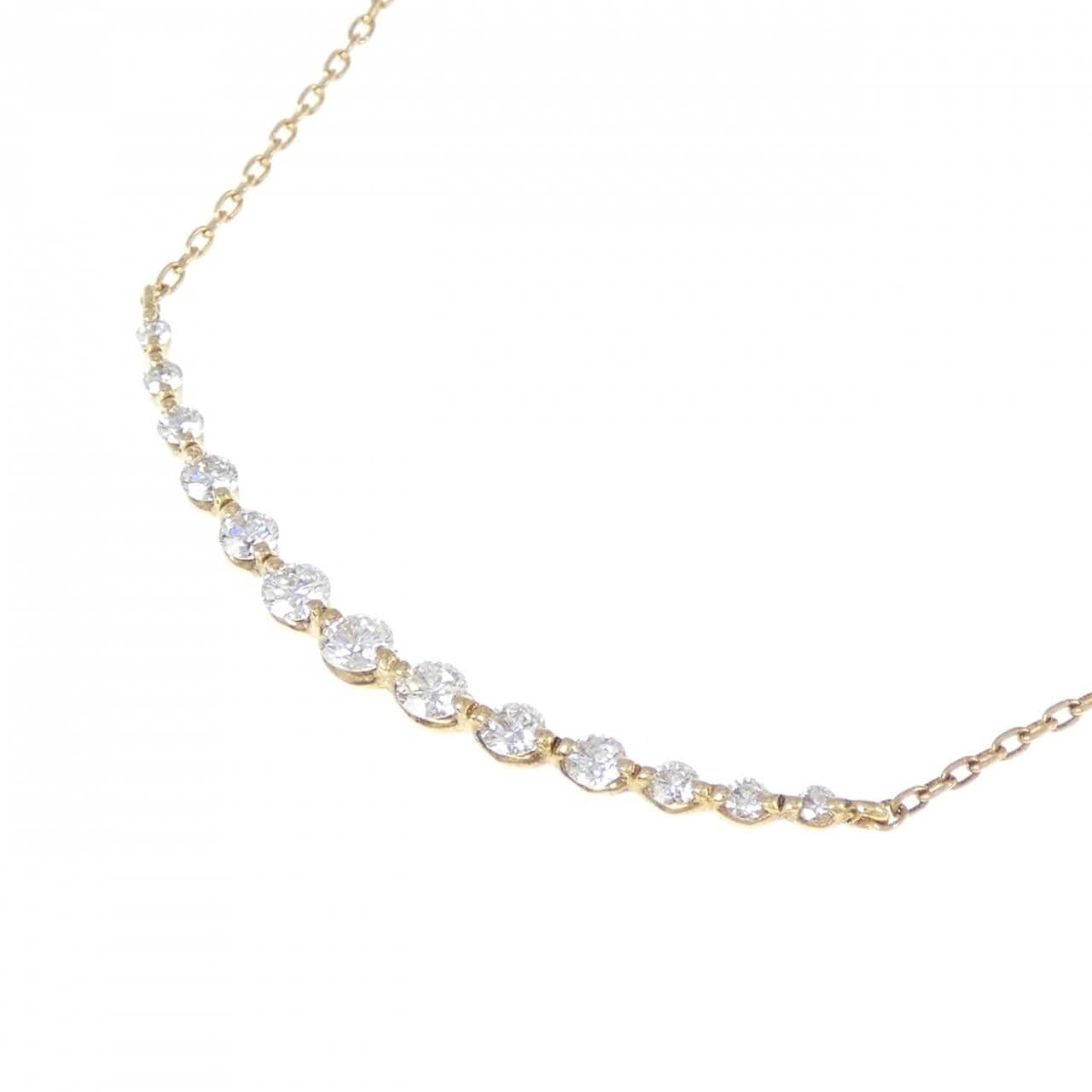 K18YG ダイヤモンド ネックレス 0.35CT