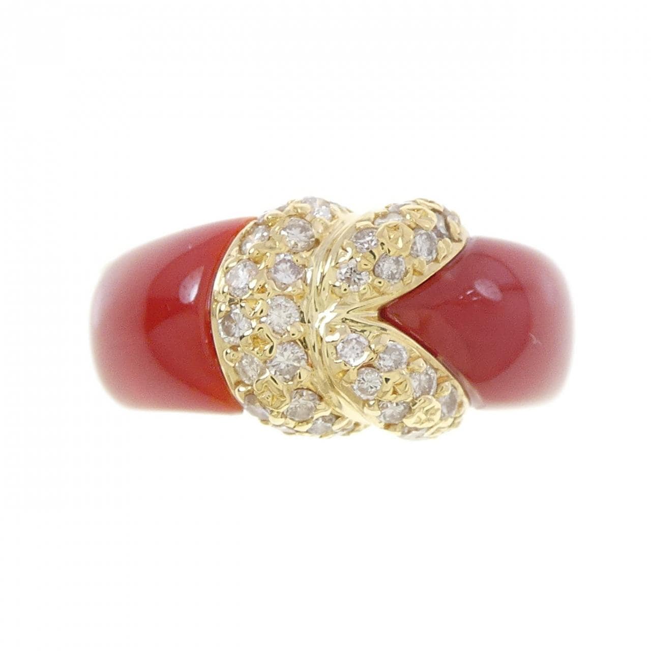 K18YG サンゴ リング