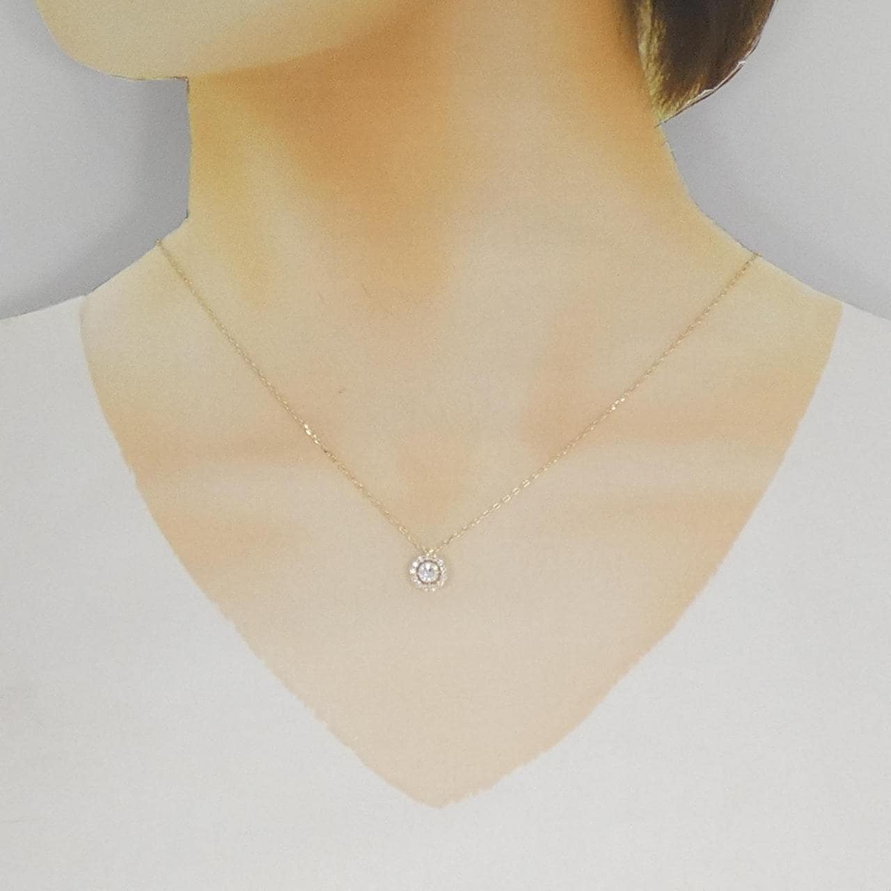 K18YG ダイヤモンド ネックレス 0.280CT