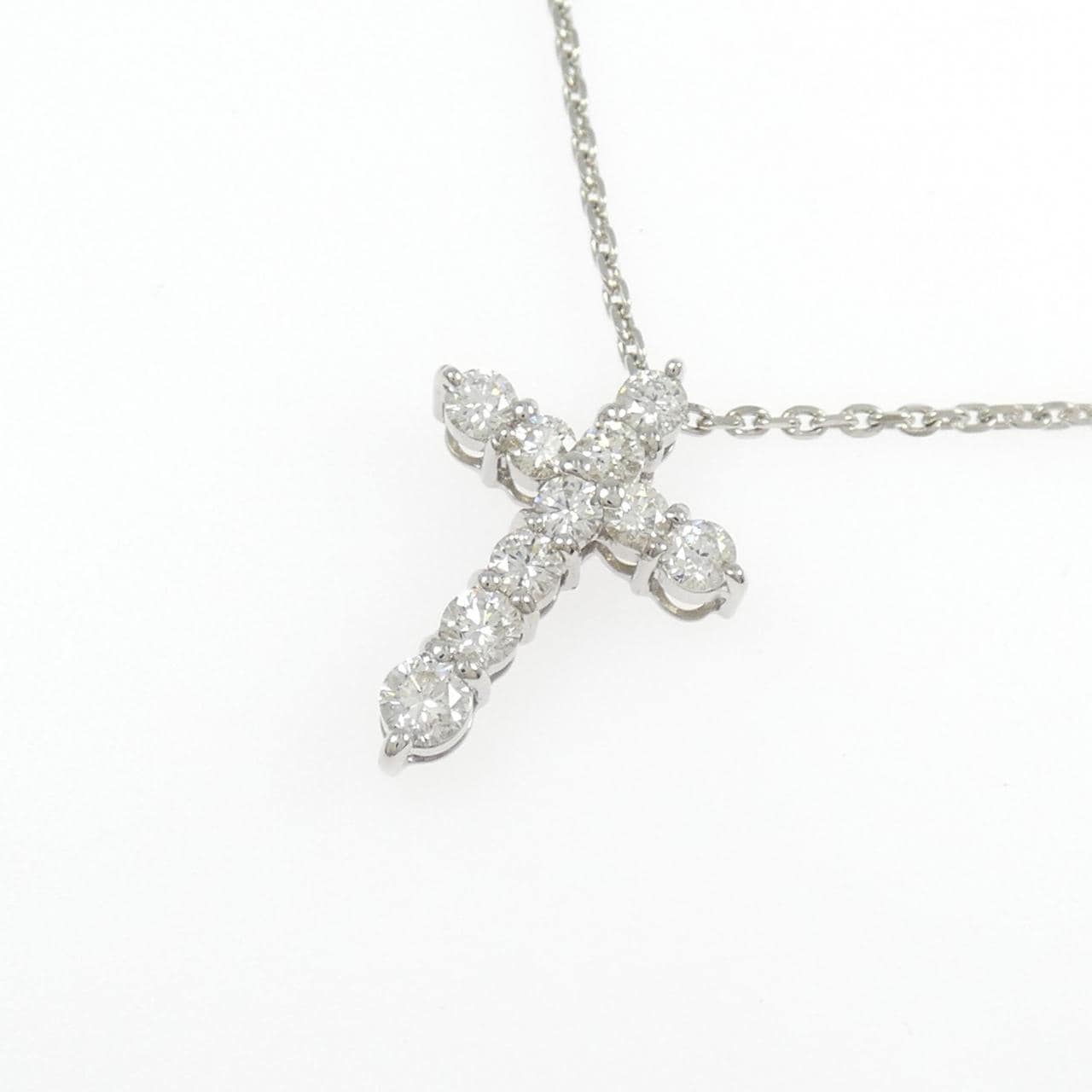 PT900/PT850 クロス ダイヤモンド ネックレス 1.00CT