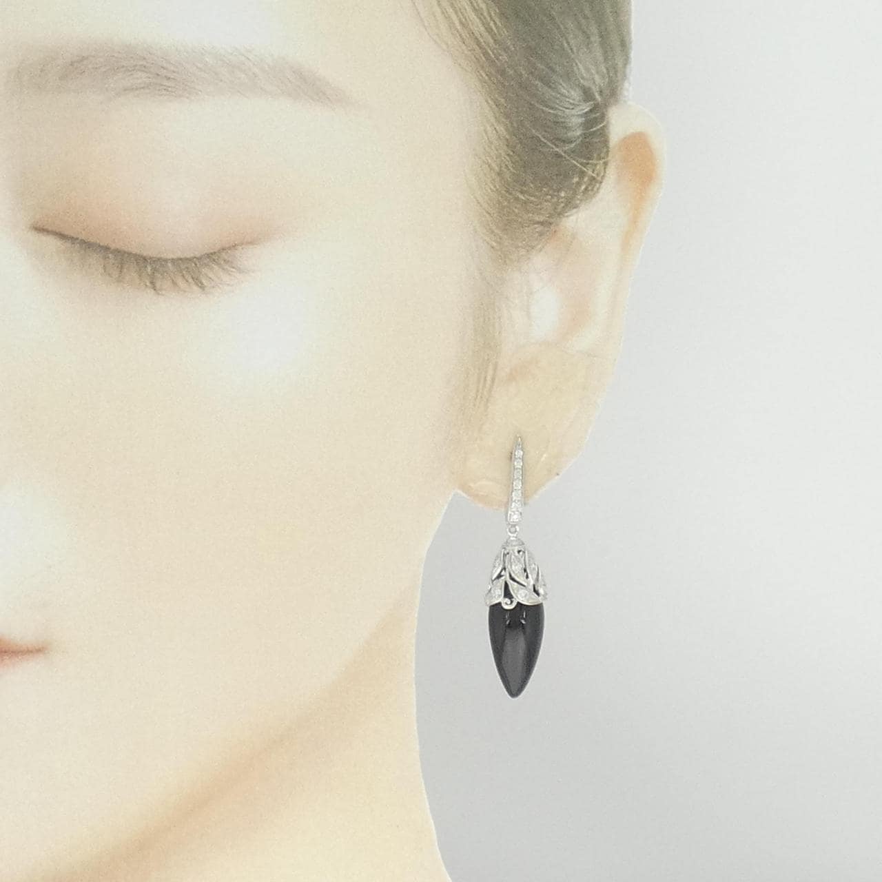 Luca 彩色黑瑪瑙耳環