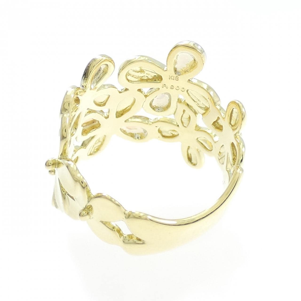 K18YG/PT900/K18PG フラワー リング