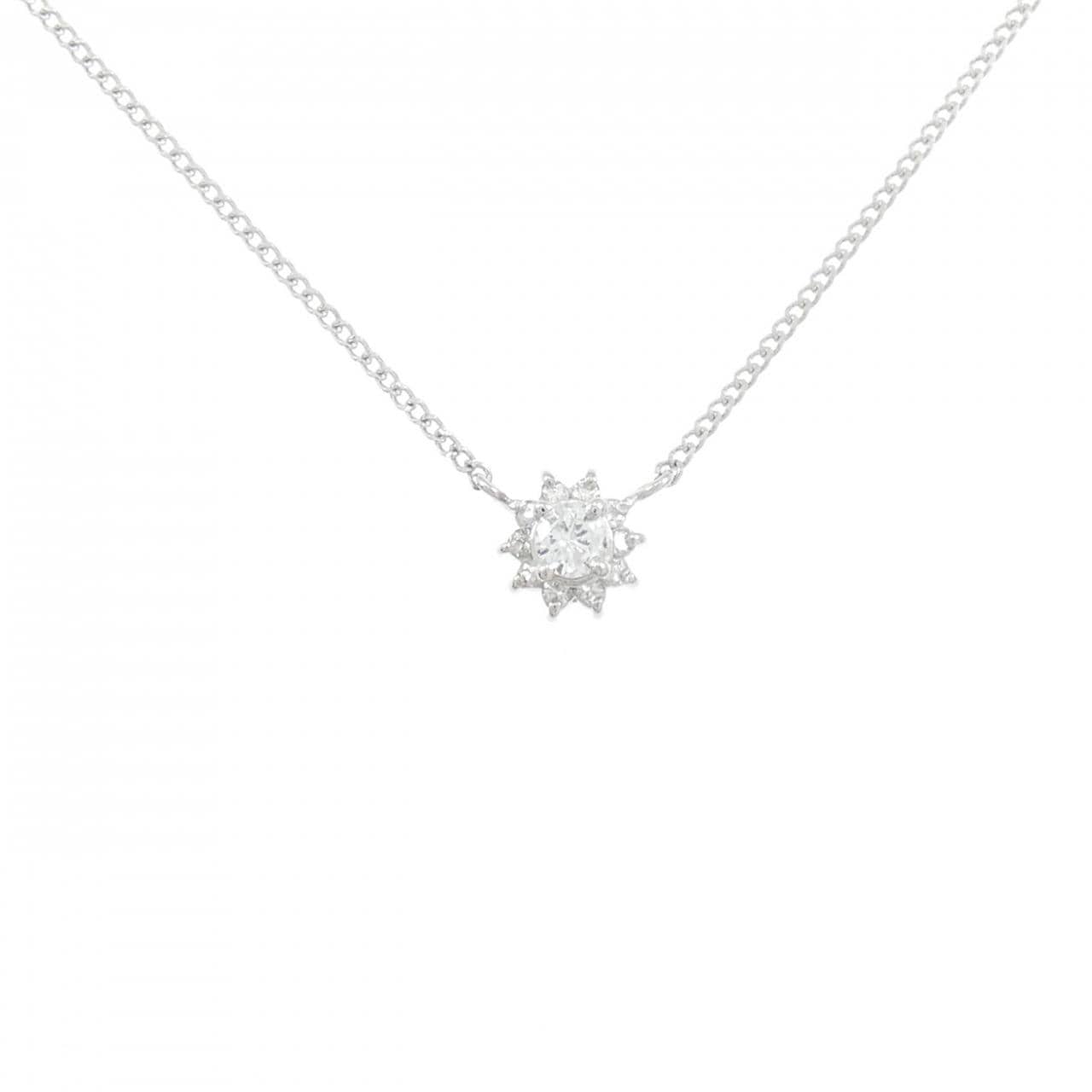 PT900/PT850 ダイヤモンド ネックレス 0.12CT