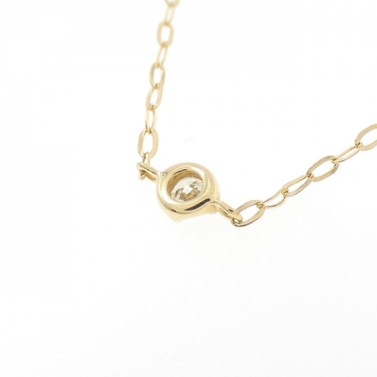 K18YG ダイヤモンド ネックレス 0.14CT