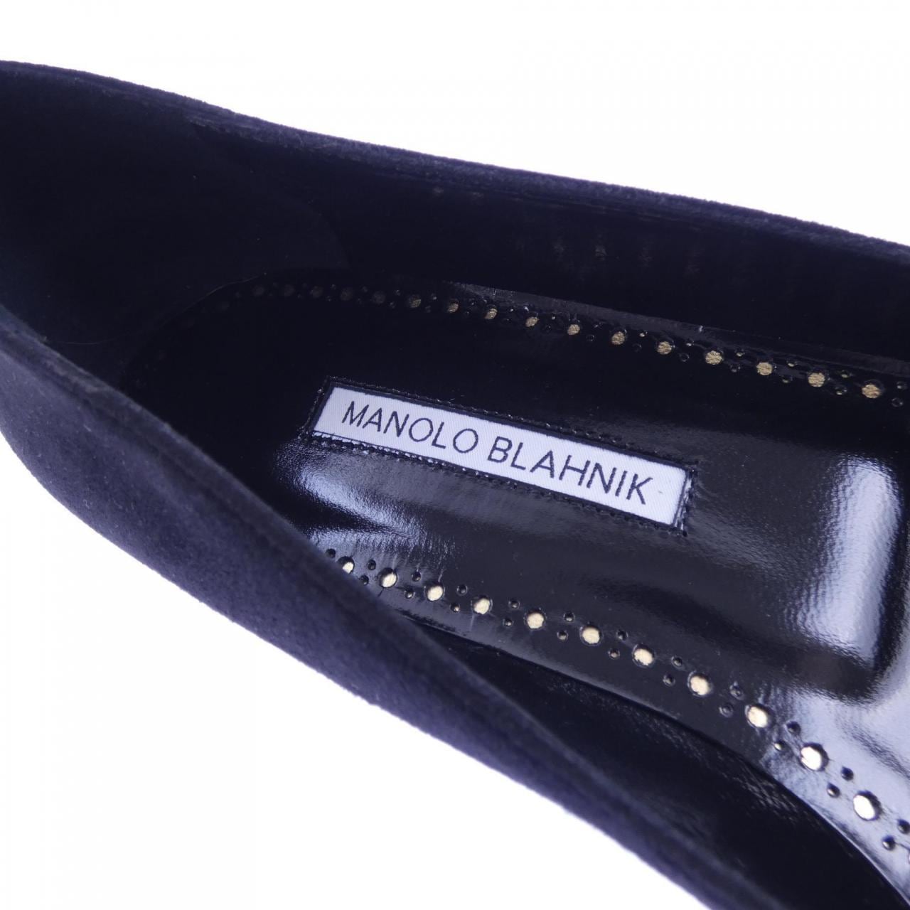 マノロブラニク MANOLO BLAHNIK GIBFLA パール フラットシューズ