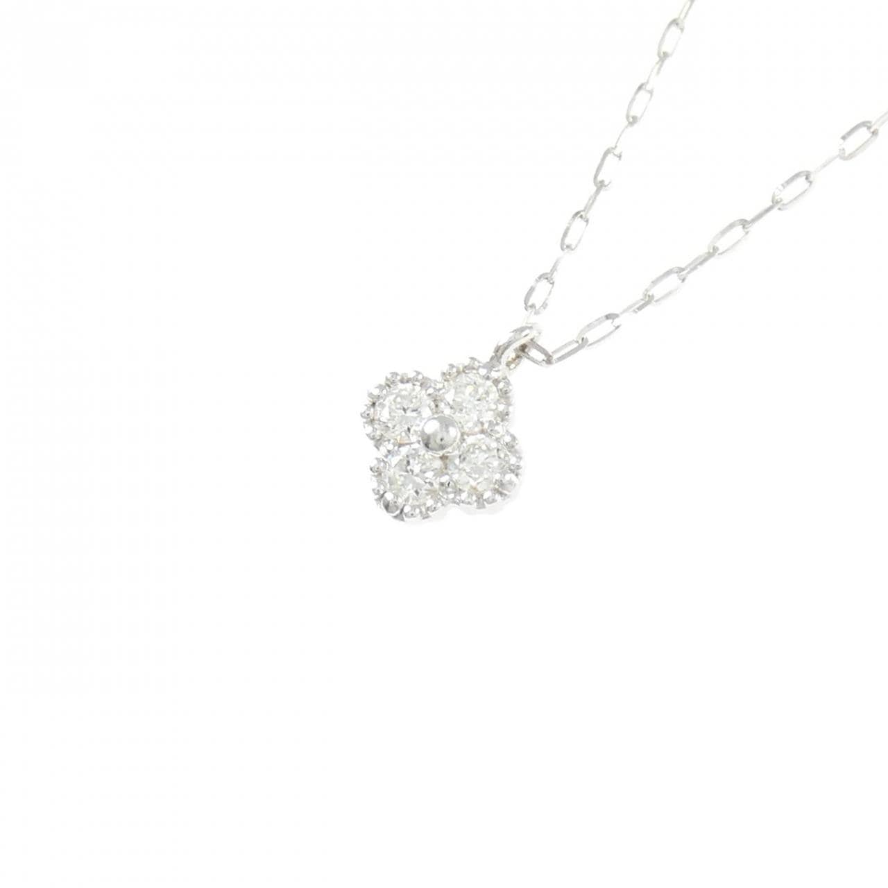 K18WG ダイヤモンド ネックレス 0.20CT