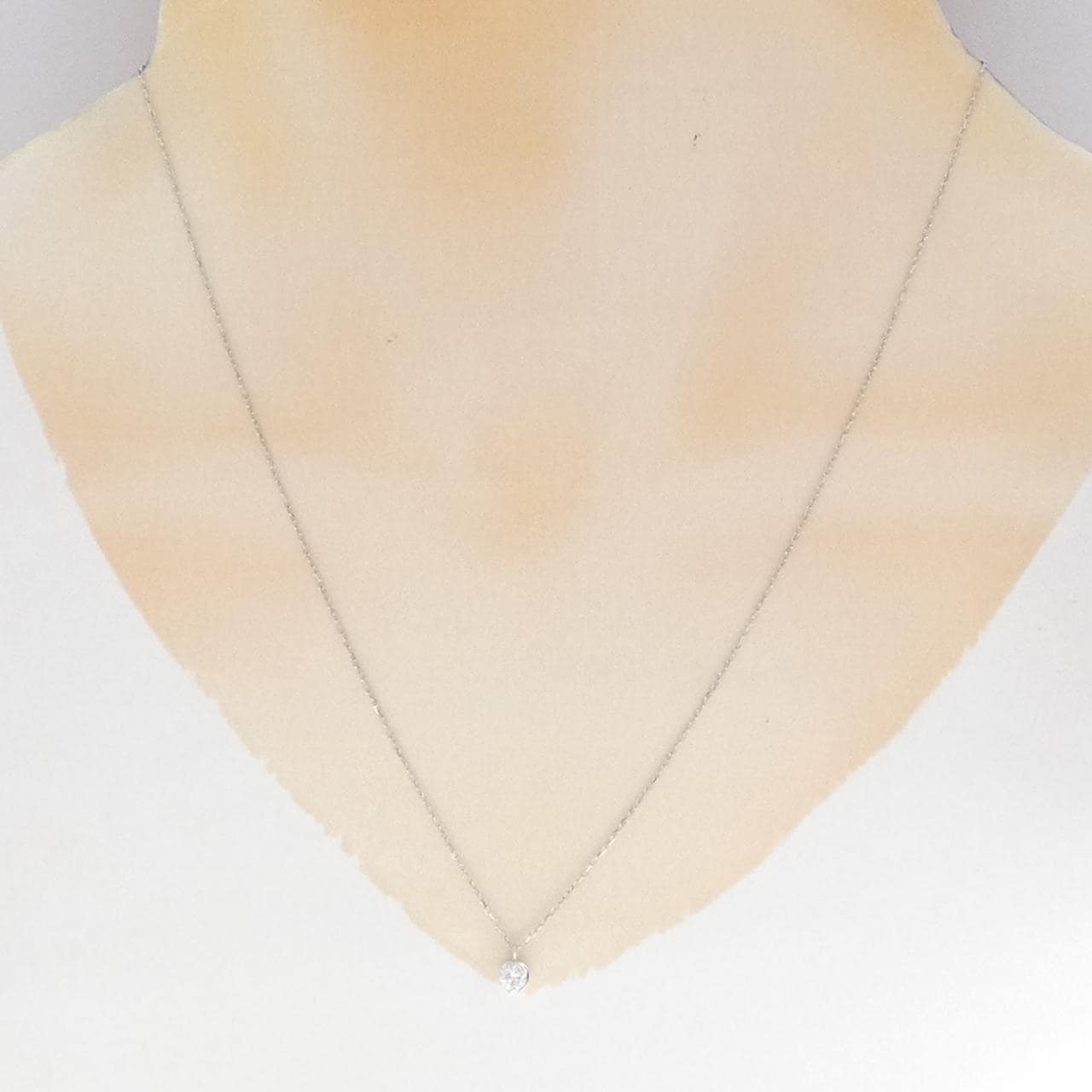K18WG ダイヤモンド ネックレス 0.20CT