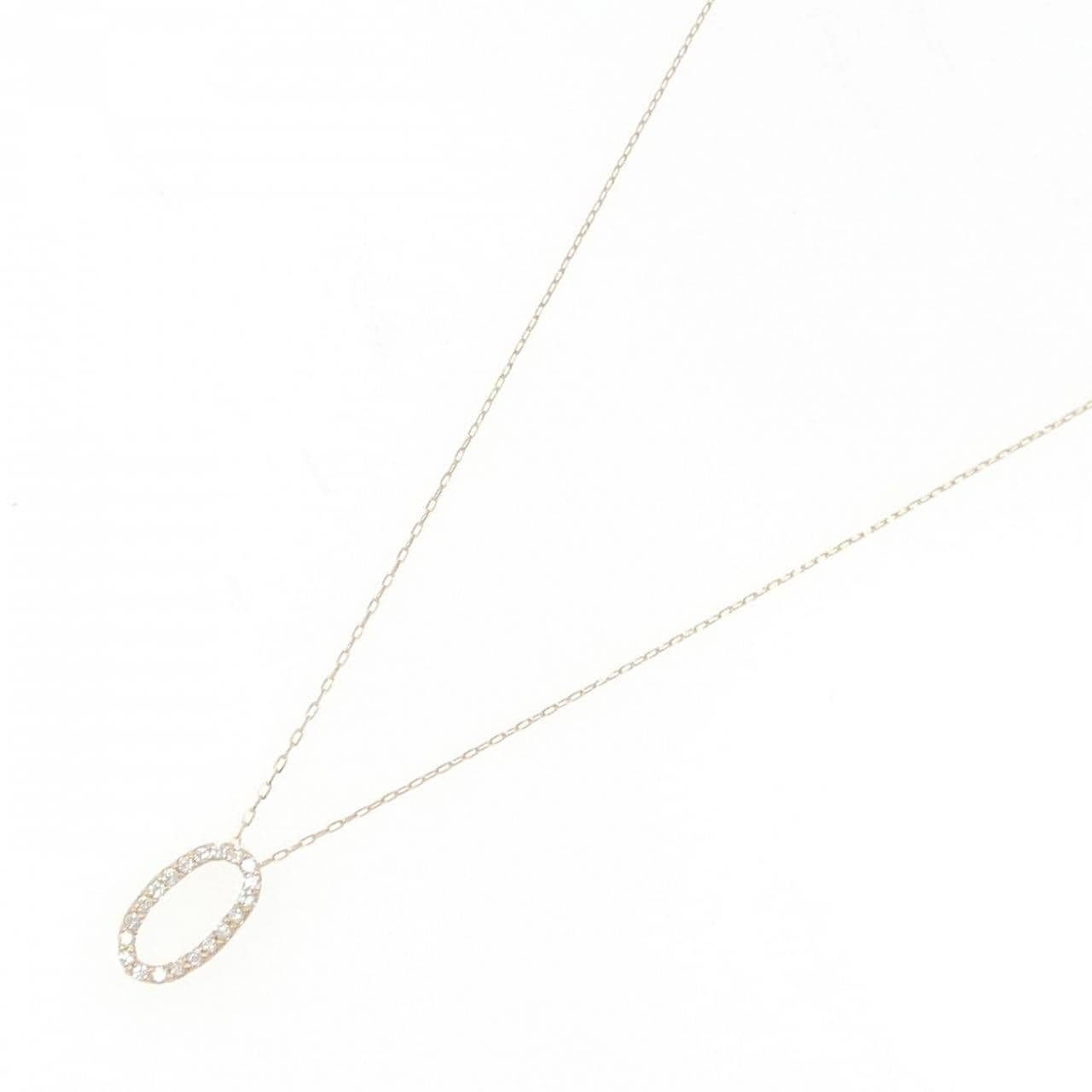 [BRAND NEW] K18YG Diamond necklace 0.10CT