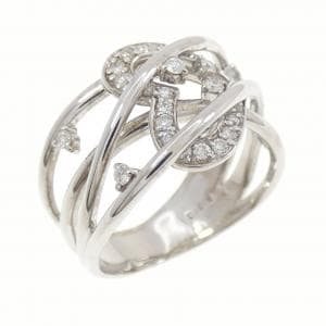 K18WG ハート ダイヤモンド リング 0.30CT