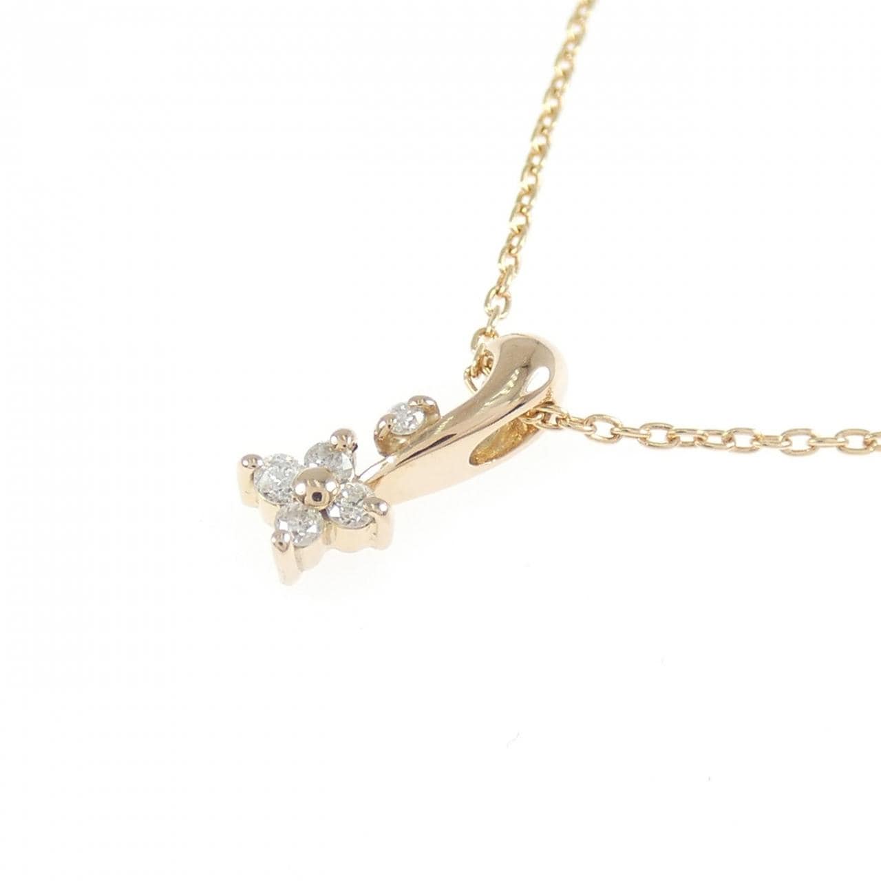 K18PG ダイヤモンド ネックレス 0.06CT