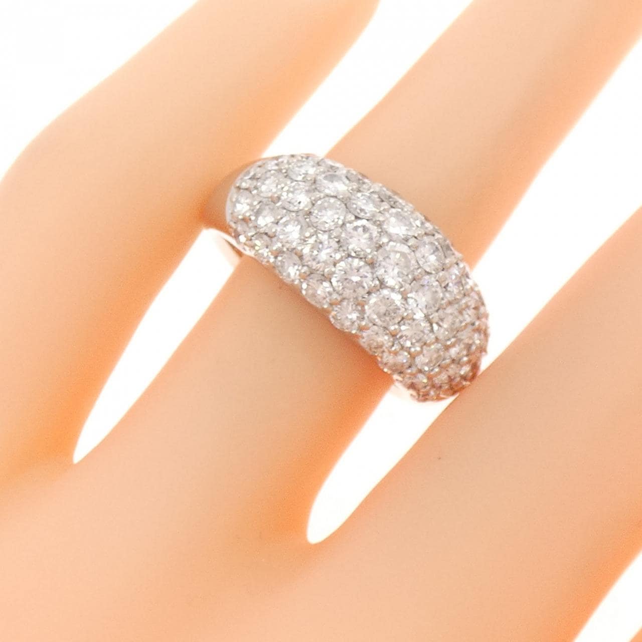 PT900 パヴェ ダイヤモンド リング 2.11CT
