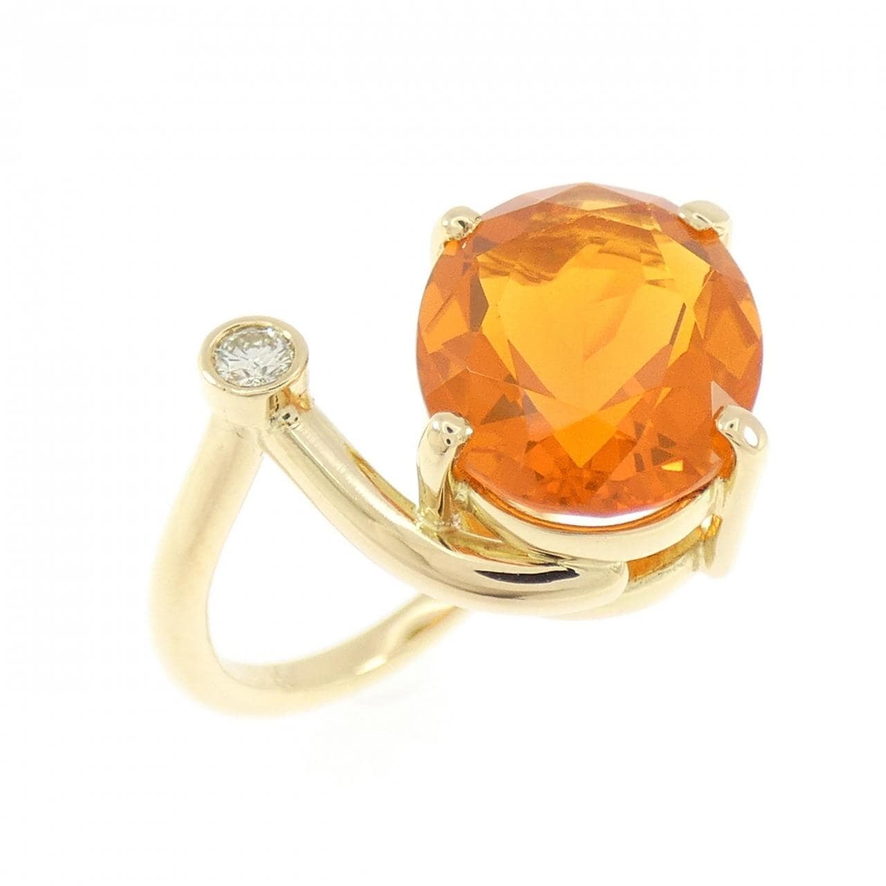 K18YG オパール リング 3.15CT