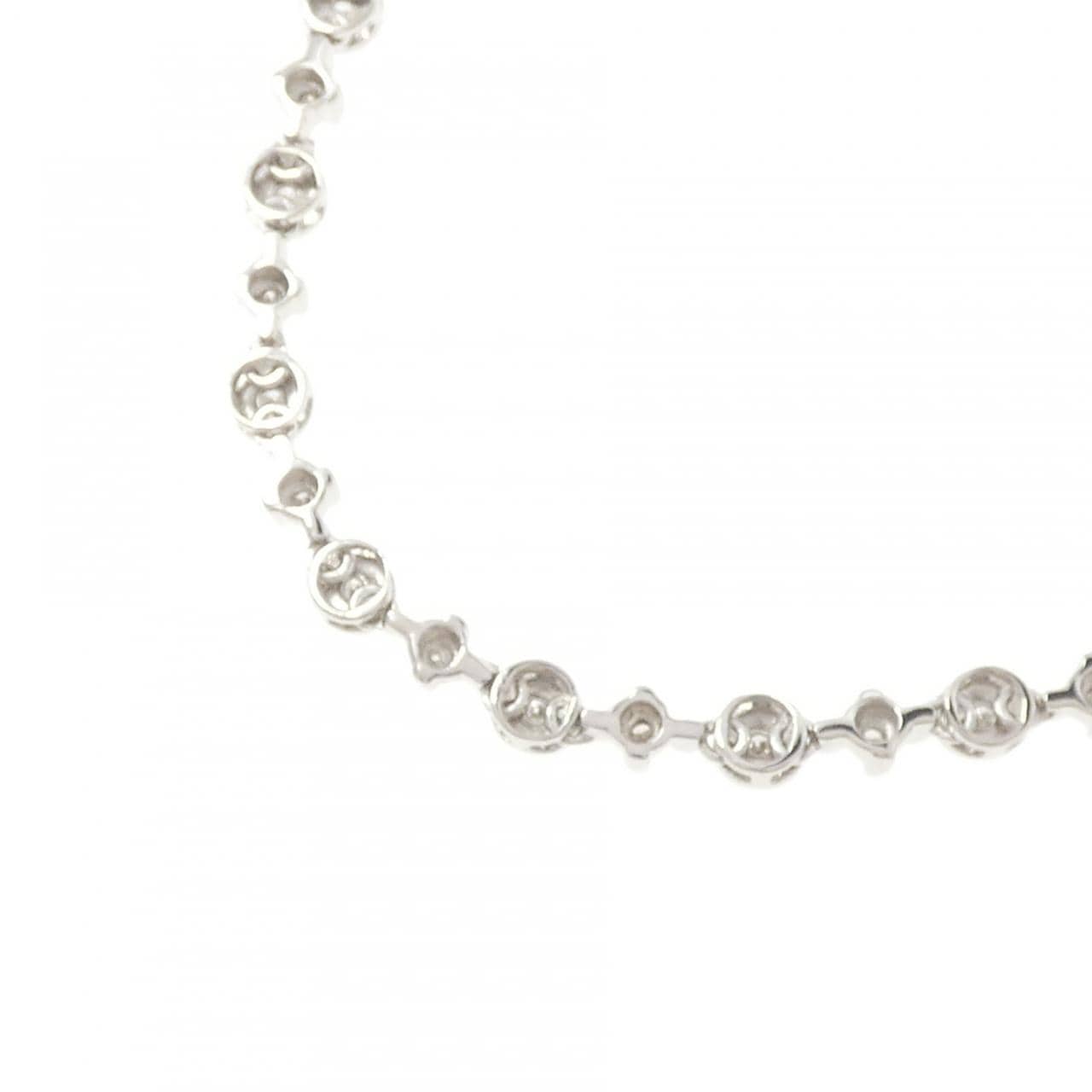 K18WG ダイヤモンド ネックレス 1.30CT