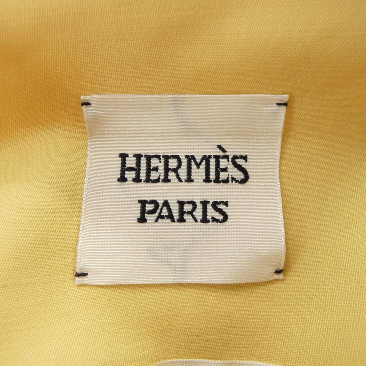 エルメス HERMES JACKET WITH EQUESTRIAN DETAILS 5E0163DQ ノーカラージャケット
