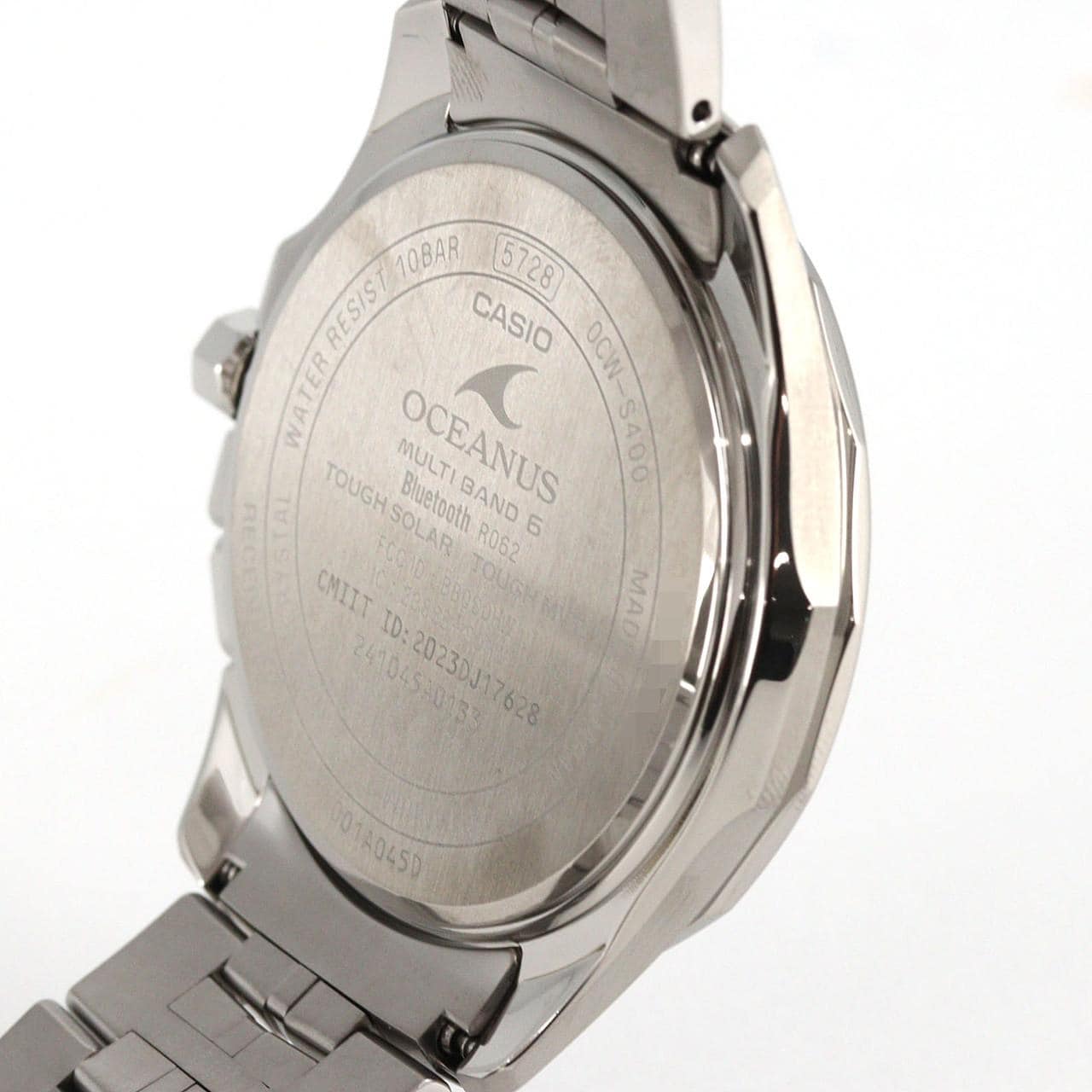 カシオ オシアナスマンタ 電波時計 TI OCW-S400-3AJF TI ソーラークォーツ