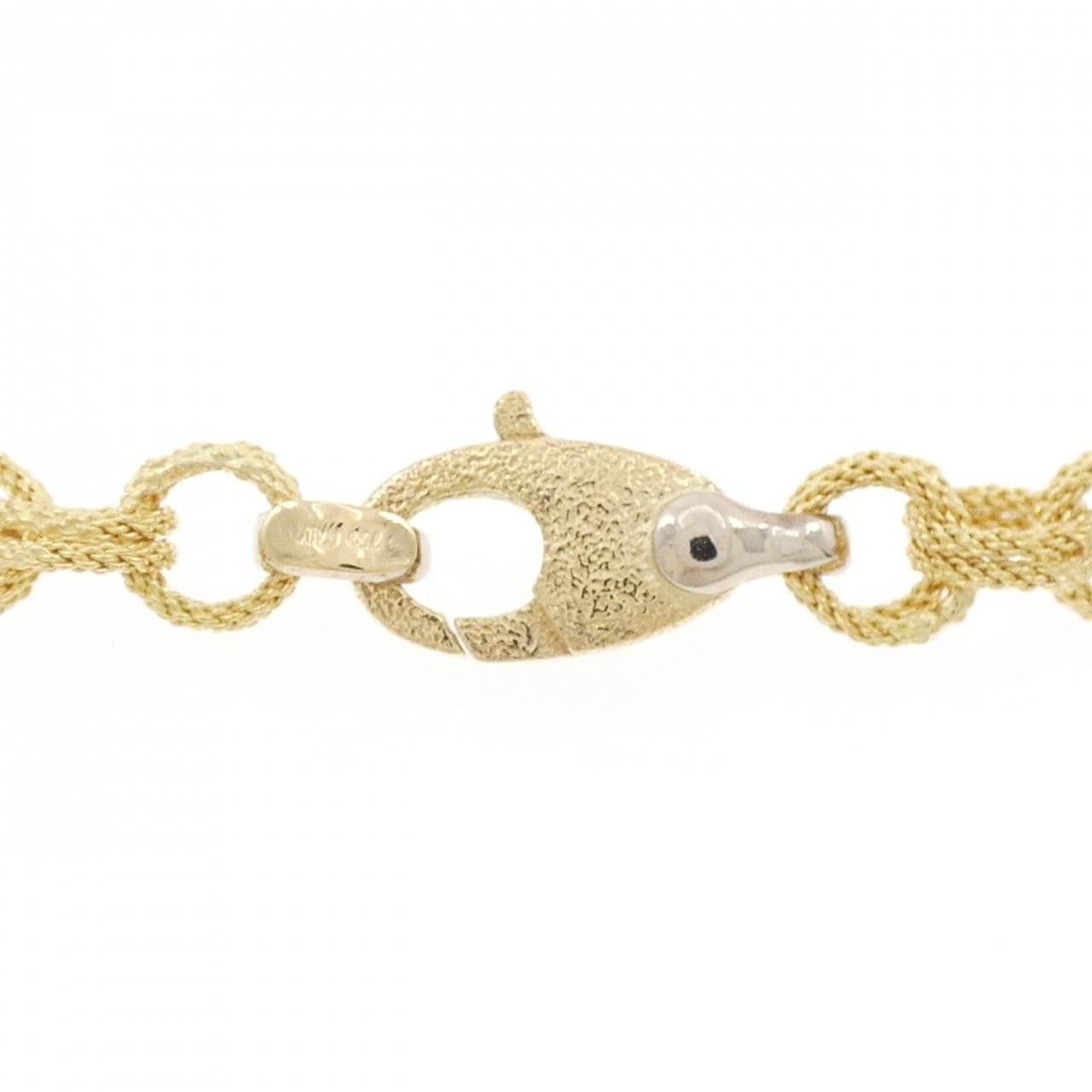 750YG/750WG necklace