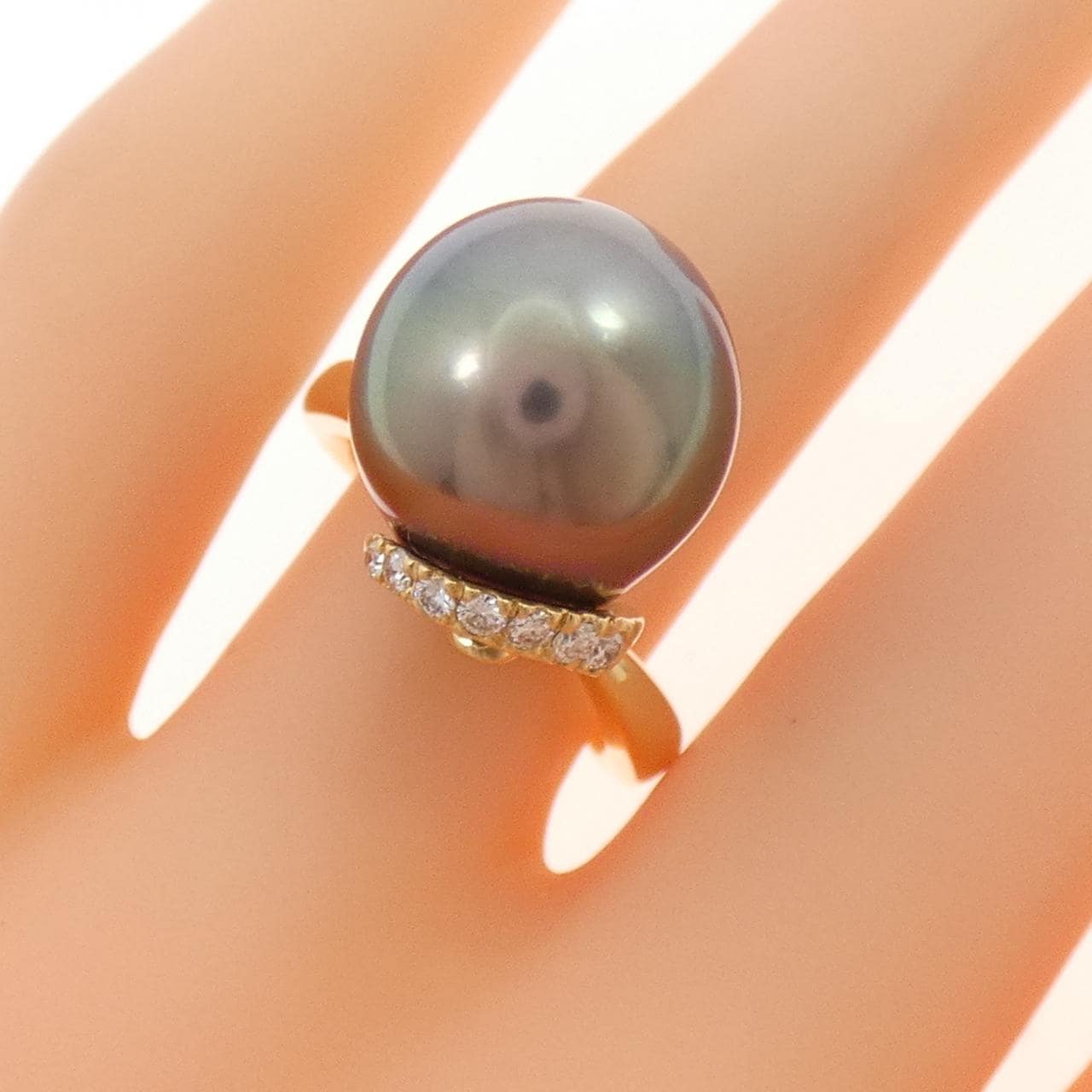 タサキ 黒蝶パール リング 13.1mm