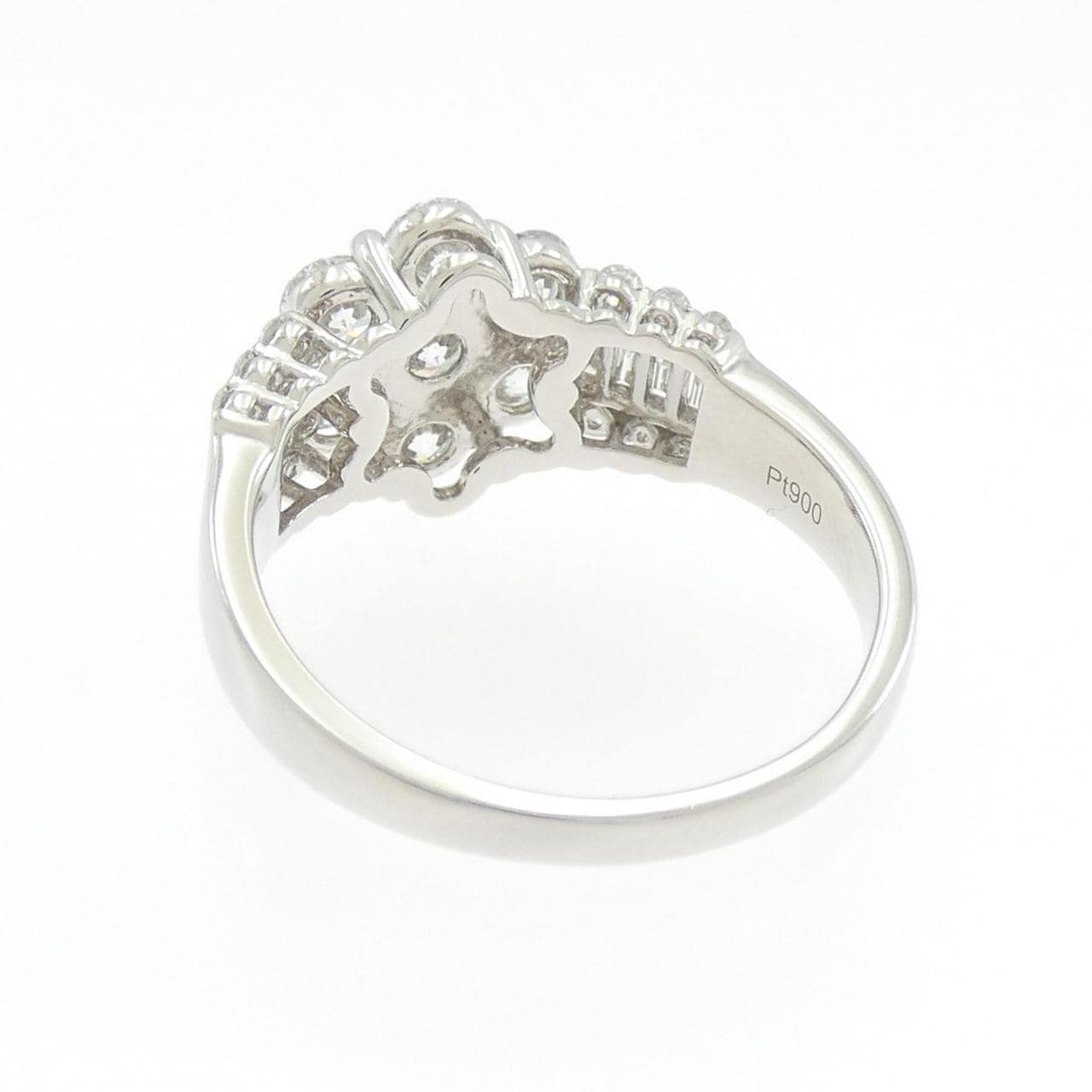 PT900 フラワー ダイヤモンド リング 1.062CT