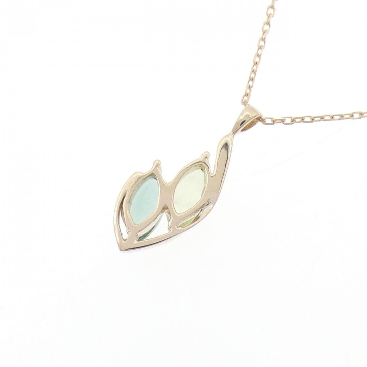 K10WG ペリドット ネックレス