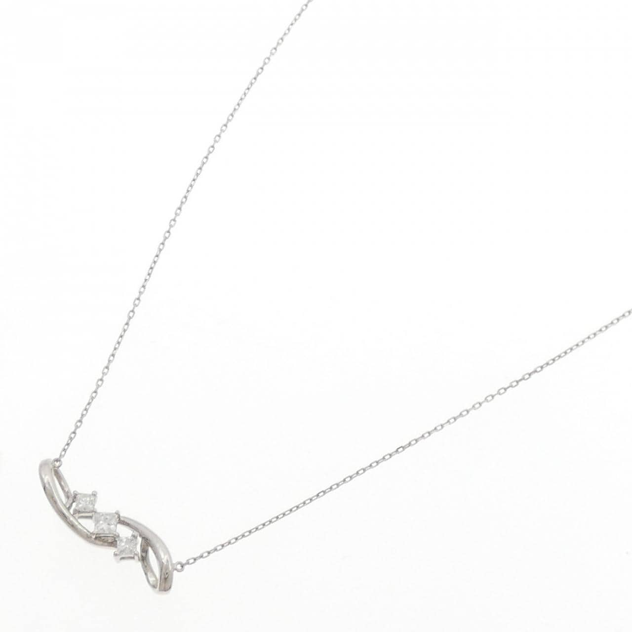 PT950/PT850 ダイヤモンド ネックレス 0.11CT