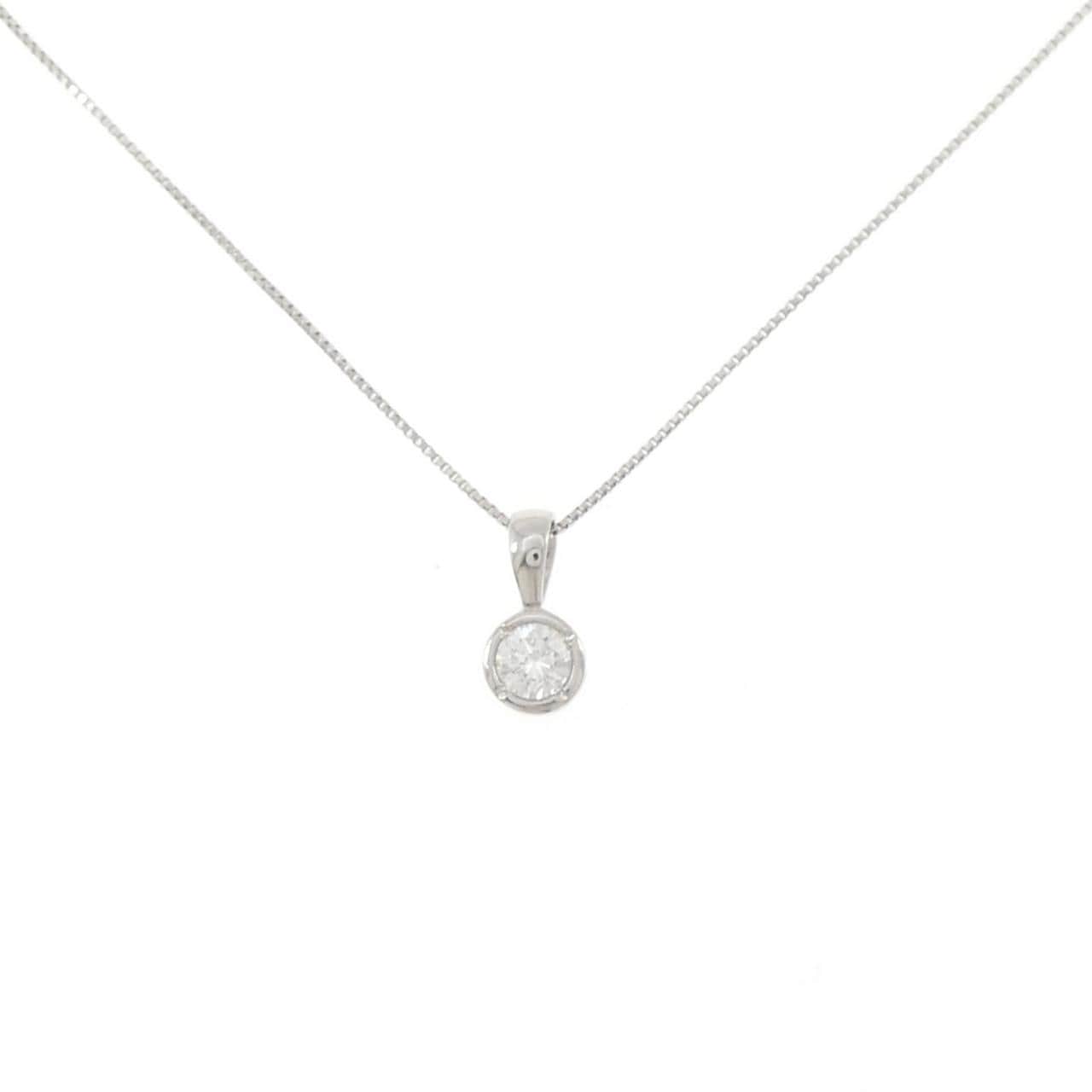 PT900/PT850 ソリティア ダイヤモンド ネックレス 0.21CT