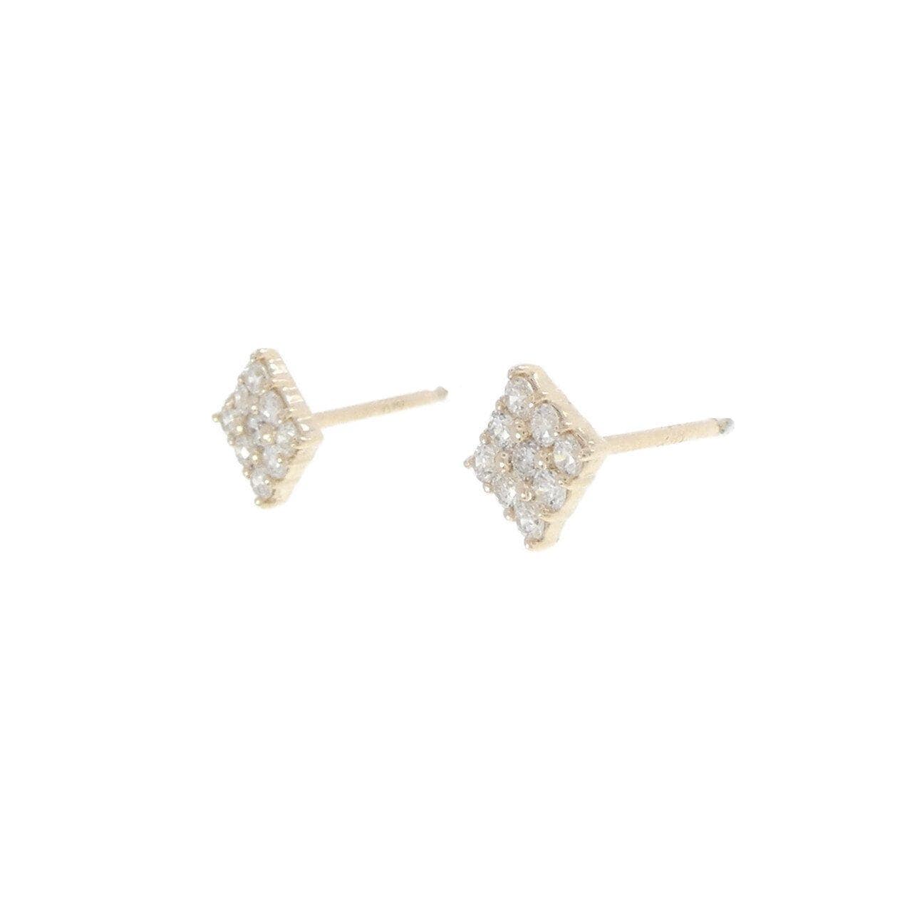 【リメイク】K10YG ダイヤモンド ピアス 0.20CT