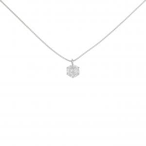 PT900/PT850 ソリティア ダイヤモンド ネックレス 0.30CT