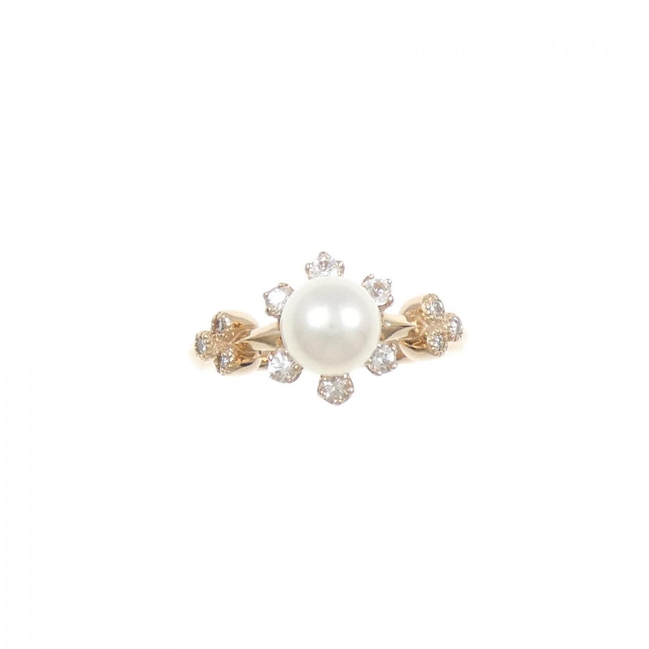 K18PG アコヤパール リング 6.5mm