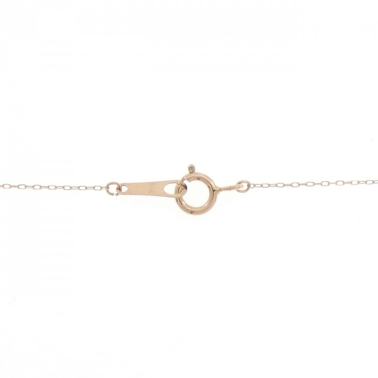 K18PG ソリティア ダイヤモンド ネックレス 0.08CT