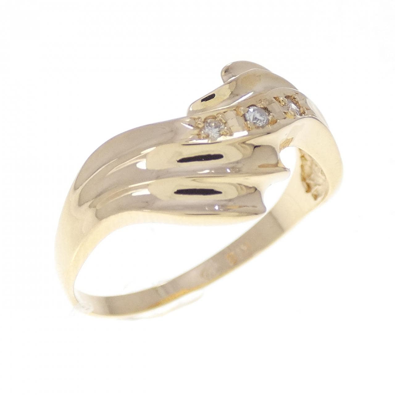 K18YG ダイヤモンド リング