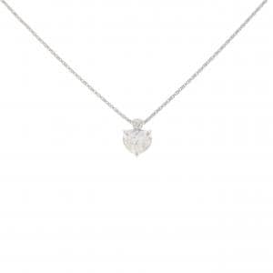 K18WG ダイヤモンド ネックレス 0.528CT D IF ハートシェイプ