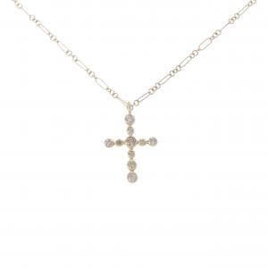 カシケイ クロス ダイヤモンド ネックレス 0.40CT