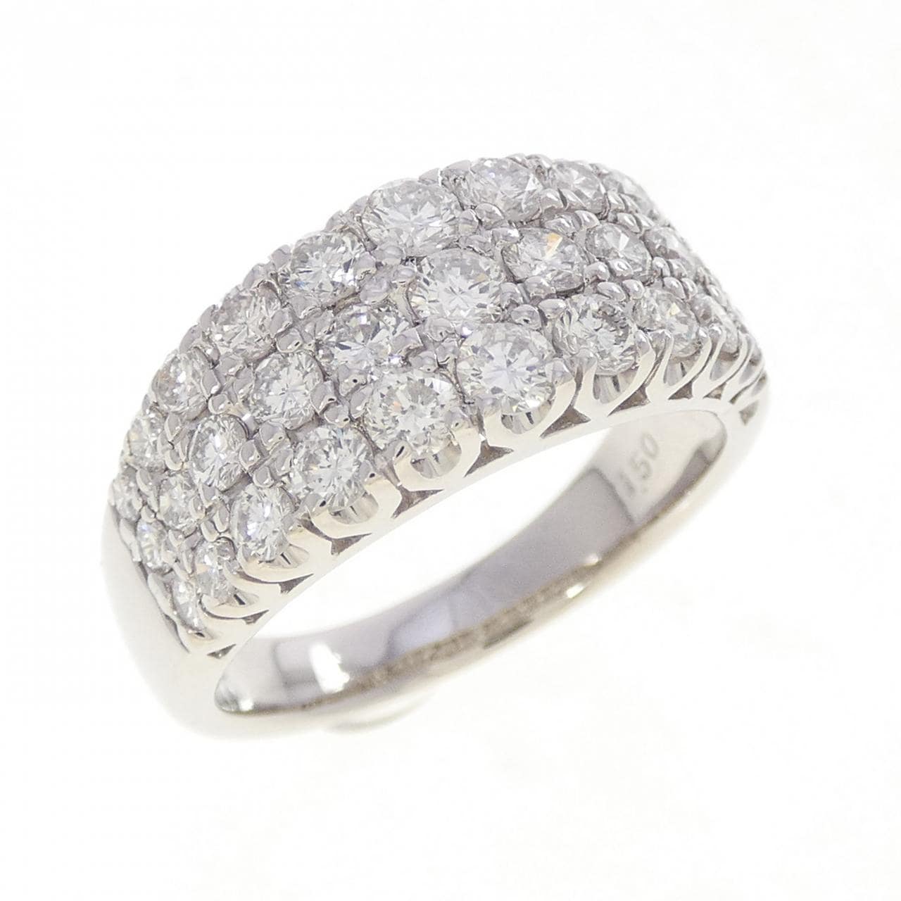 PT900 パヴェ ダイヤモンド リング 1.50CT