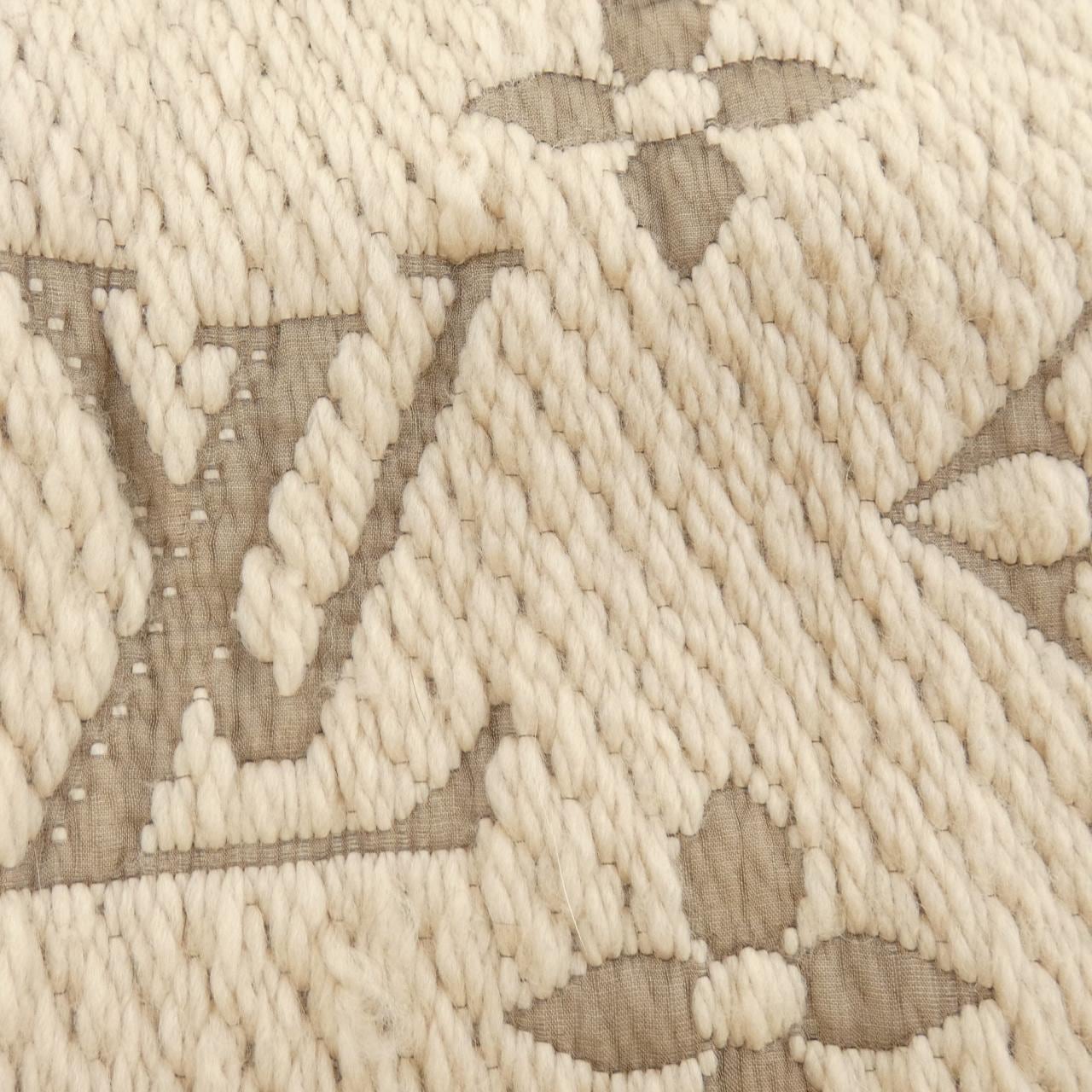 ルイヴィトン LOUIS VUITTON エシャルプ ロゴマニア M77373 MUFFLER