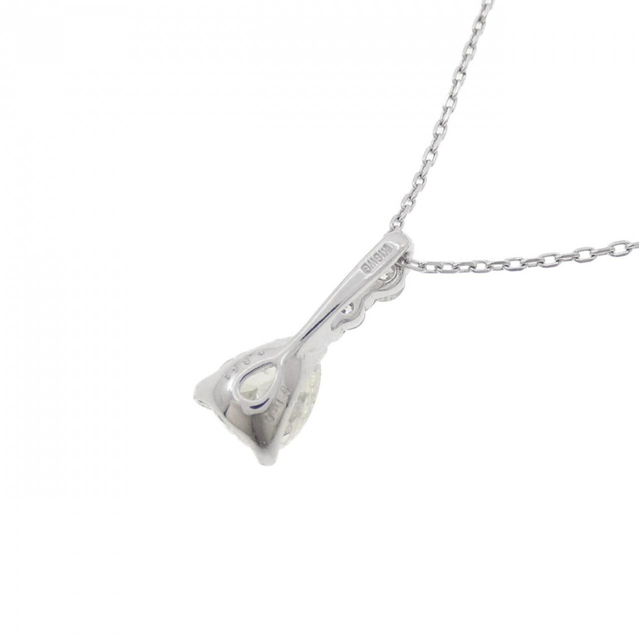 K18WG ダイヤモンド ネックレス 0.653CT