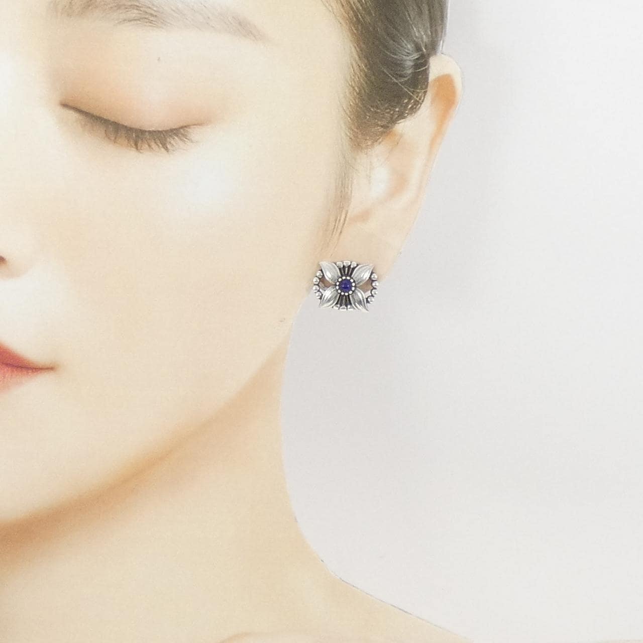 ジョージ ジェンセン ラピスラズリ イヤリング